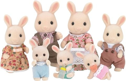  Đồ chơi thỏ sữa babi U-89 Sylvanian Families doll milk rabbit baby 