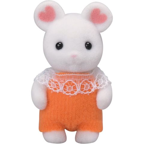  Đồ chơi chuột marshmallow babi Ne-107 Sylvanian Families doll marshmallow baby mouse 