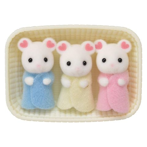  Đồ chơi 3 em bé chuột Sylvanian Families Marshmallows Mouse 