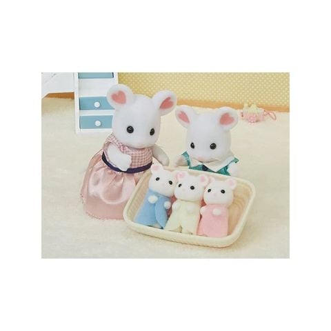  Ne-108 Sylvanian Families Marshmallow Mouse Triplets 