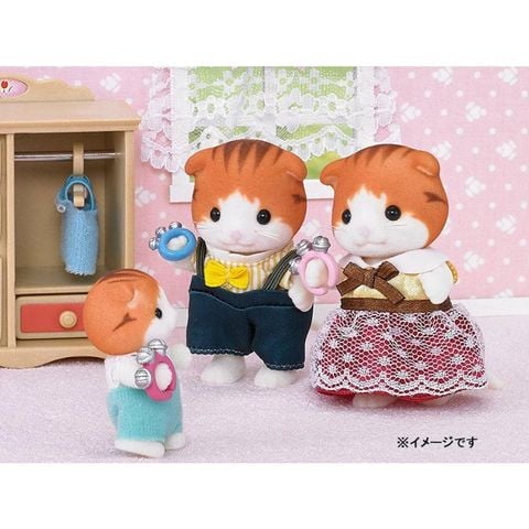  Em bé mèo Ni-101 Baby Sylvanian Families Doll Maple Cat Baby 