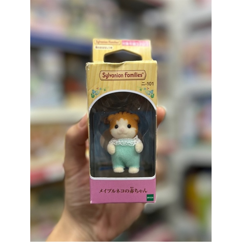  Em bé mèo Ni-101 Baby Sylvanian Families Doll Maple Cat Baby 