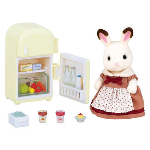  Bộ đồ chơi tủ lạnh búp bê DF-08 Chocolat rabbit Mother furniture set Sylvanian Families 