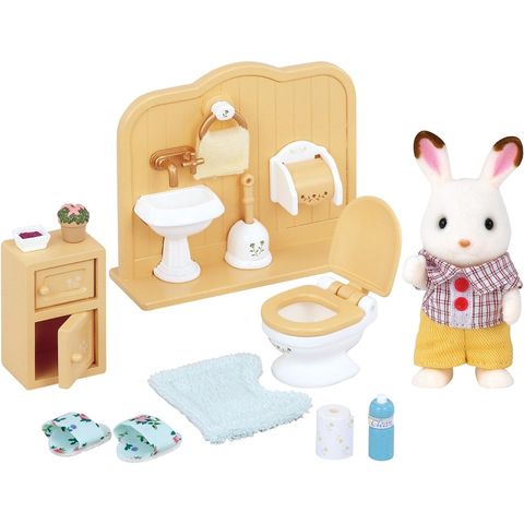  DF-09 Rabbit Furniture Set toilet Sylvanian Families 