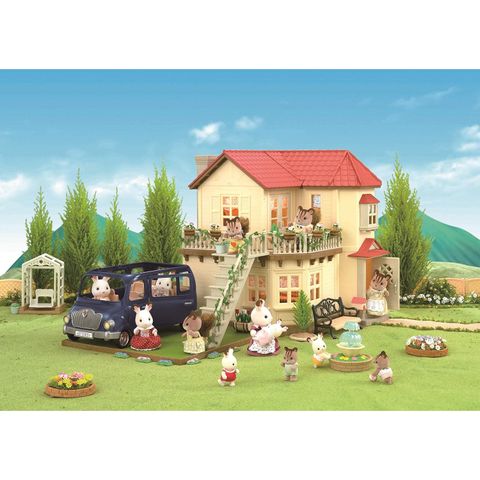  Đồ chơi mô hình ô tô gia đình V-02 Sylvanian Families Driving car Family Wagon 