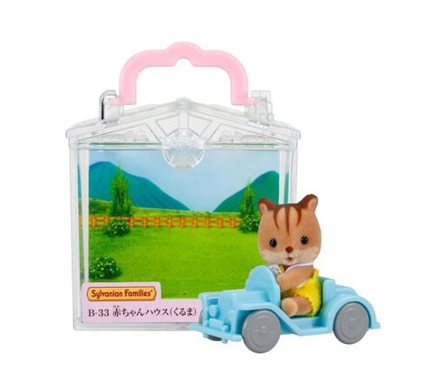  B-33 Sylvanian Families BABY HOUSE CARRY CASE CAR Squirrel 