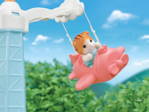  Đồ chơi S-67 Sylvanian Families Cute twirling airplane Nursery school Kindergarten 
