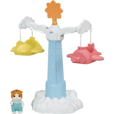  Đồ chơi S-67 Sylvanian Families Cute twirling airplane Nursery school Kindergarten 