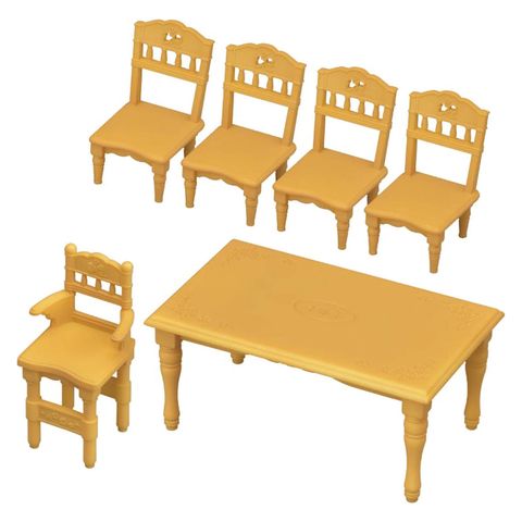  EP-421Sylvanian Families Furniture Dining Table Set Case 
