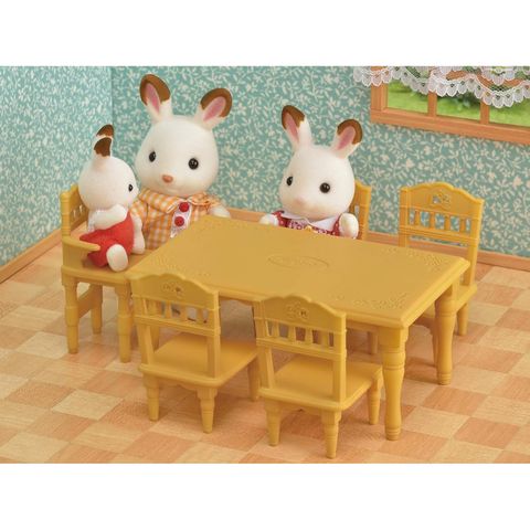  EP-421Sylvanian Families Furniture Dining Table Set Case 