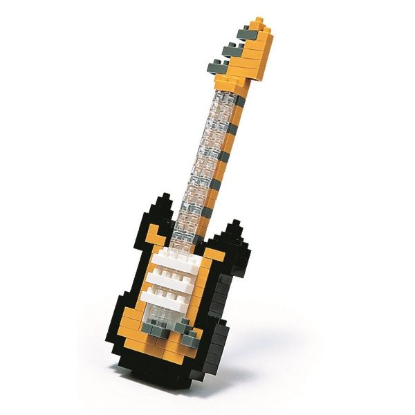 Lắp ghép Nanoblock -  Mô hình Electric Guitar màu vàng