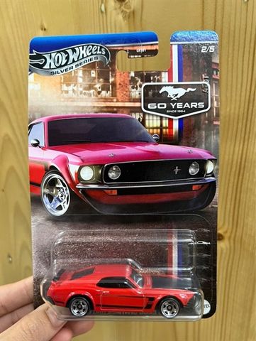  JBY51/GRT01 Mô hình siêu xe HW 69 Ford Mustang Boss 302 - red 