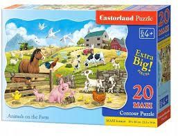  Xếp hình puzzle các loài động vật ở nông trại 20 mảnh Maxi CASTORLAND C-02429 