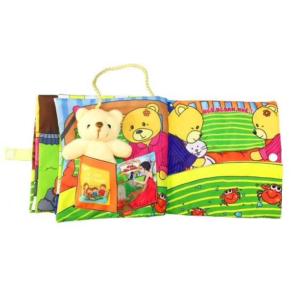 Đồ chơi sách vải tương tác 1 ngày của gấu