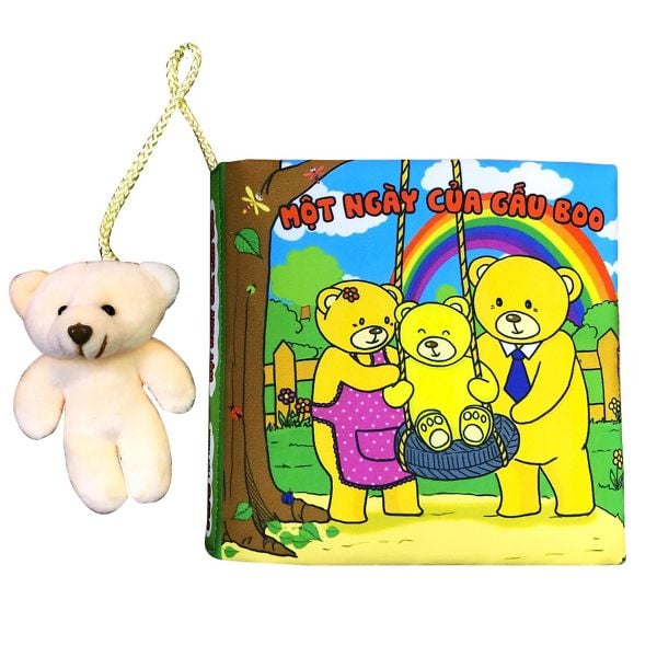 Đồ chơi sách vải tương tác 1 ngày của gấu