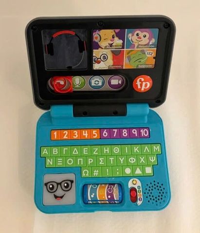  HCF33 Đồ chơi máy tính xách tay học tập có đèn và nhạc Fisher Price 