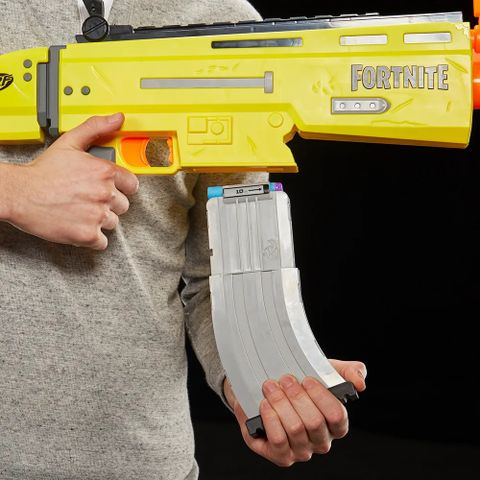  Nerf Fortnite AR-L Motorised Nerf Elite Dart Blaster - Motorised Toy Blaster, 20 Official 