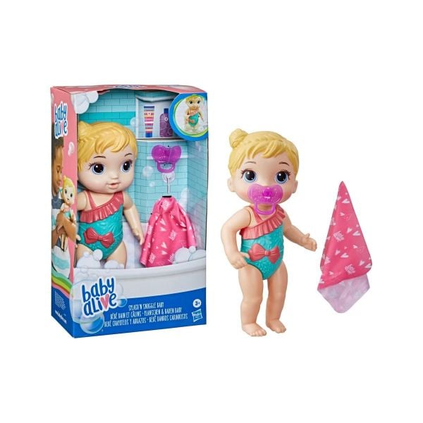 23win08 com búp bê Baby Alive Splash N Snuggle Blonde Doll E8721-1