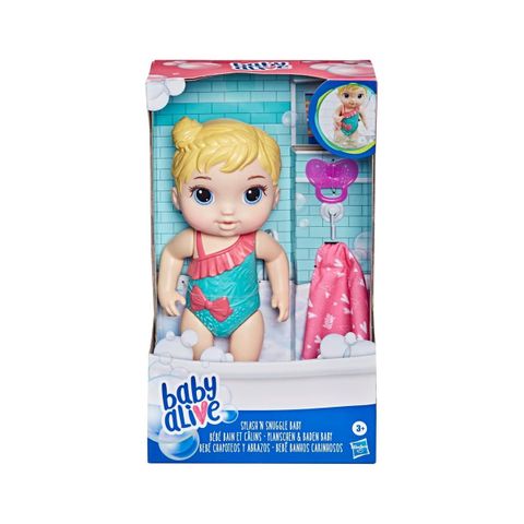  Đồ chơi búp bê Baby Alive Splash N Snuggle Blonde Doll E8721 