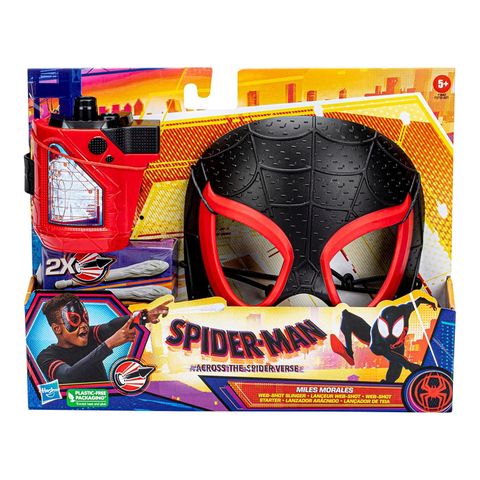 Spider Verse Miles Morales Mask and Blaster 