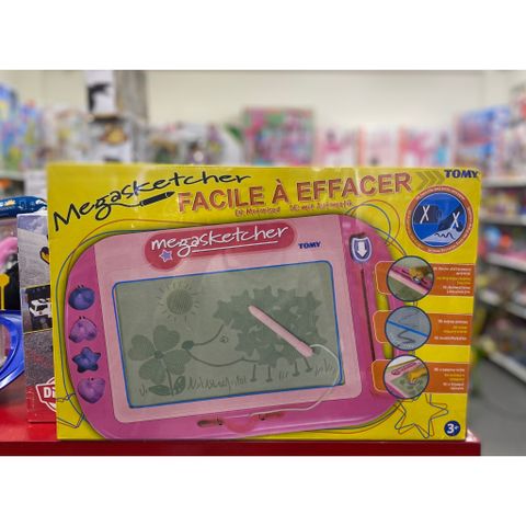  Đồ chơi bảng vẽ dễ xoá E73258FR - Megasketcher rose facile ( hồng ) 