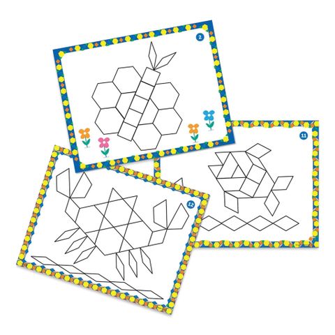  Đồ chơi trí tuệ LEARNING RESOURCES 6134 PATTERN BLOCK Activity Center 