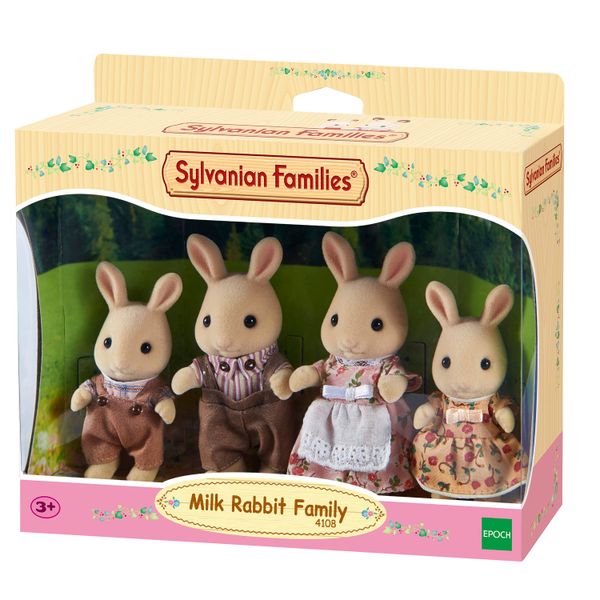 Sylvanina Families 4108 Gia đình Thỏ Sữa Milk Rabbit Family