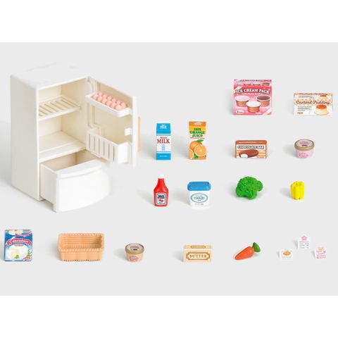  Set Tủ Lạnh Sylvanian Families EP-5021 Refrigerator Set 