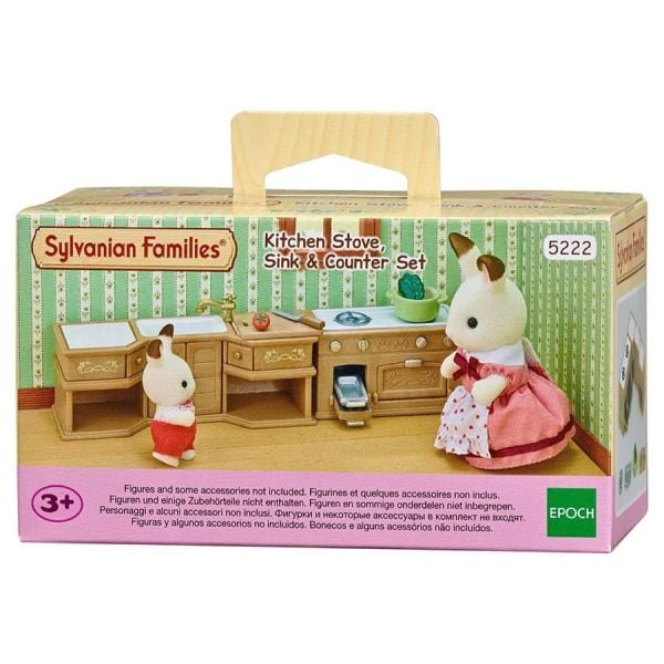 Sylvanian Families 5222 Stove Sink and Counter Kitchen Set