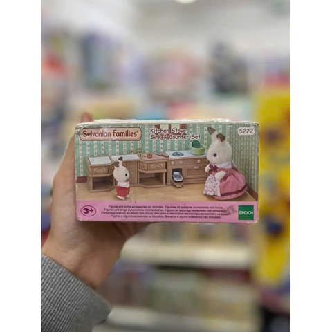  Bộ đồ chơi nội thất Sylvanian Families 5222 Stove Sink and Counter Kitchen Set 