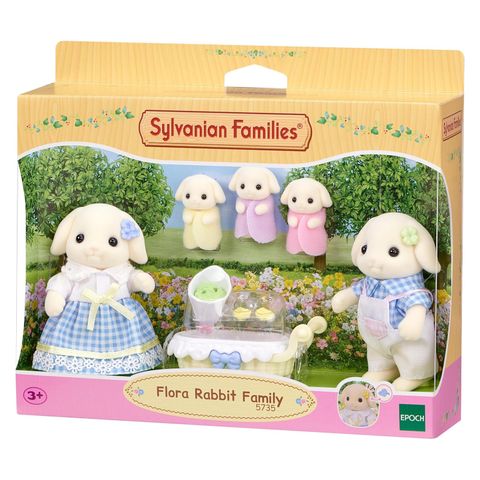  Đồ chơi búp bê gia đình thỏ Sylvanian Families Flora Rabbit Family 5735 