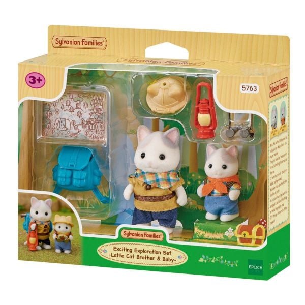 5763 LATTE CAT SIBLINGS' EXPLORATION SET Sylvanian Families
