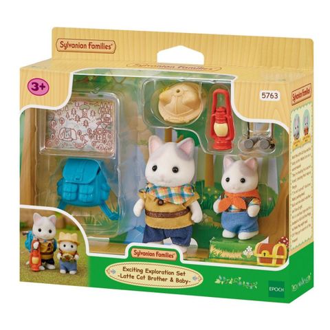  Đồ chơi mèo thám hiểm 5763 LATTE CAT SIBLINGS' EXPLORATION SET Sylvanian Families 