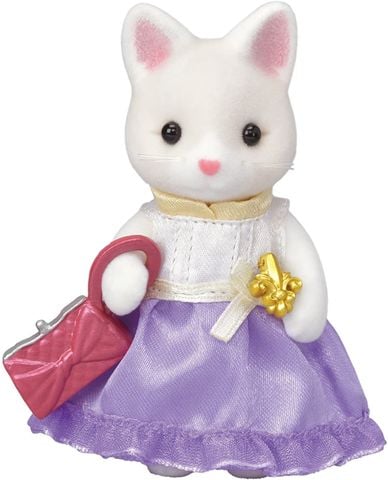  Mèo Lụa Dễ Thương Sylvanian Families EP-6003 Town Girl Series Silk Cat 