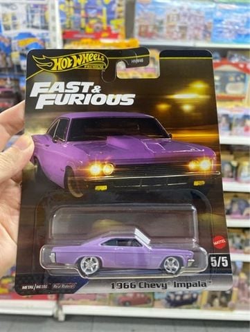  Mô hình xe JBL95 Hot Wheels Premium Fast & Furious 1966 Chevy Impala 