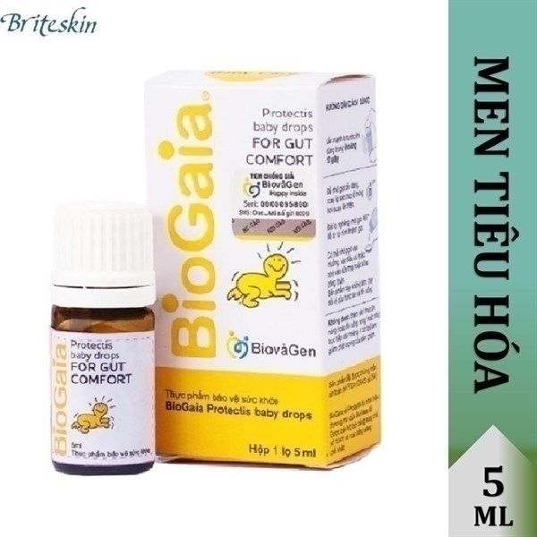  BIOGAIA MEN BỔ SUNG VÀ CẢI THIỆN HỆ VI SINH ĐƯỜNG RUỘT BIOGAIA PROTECTIS BABY DROP 5ML CỦA PHÁP- 5 GIỌT MỖI NGÀY 