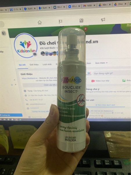  THUỐC XỊT CHỐNG MUỖI VÀ CÔN TRÙNG PEDIAKID CỦA PHÁP NGĂN NGỪA SỐT XUẤT HUYẾT 