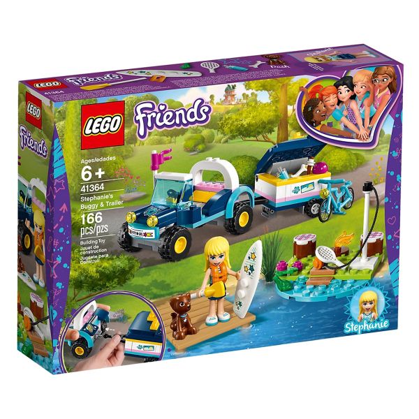 Bộ lego bé gái 41364 Xe Dã Ngoại Và Vali Của Stephanie