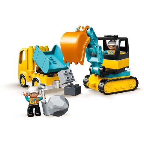  Lego duplo 10931 - Xe Tải & Xe Xúc Của Bé 