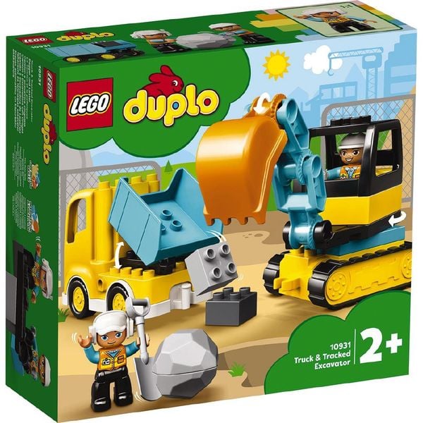 Bộ lắp ghép Lego duplo 10931 Xe Tải & Xe Xúc