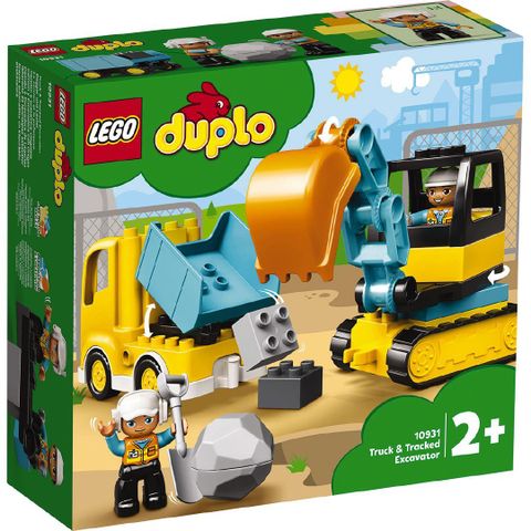  Lego duplo 10931 - Xe Tải & Xe Xúc Của Bé 