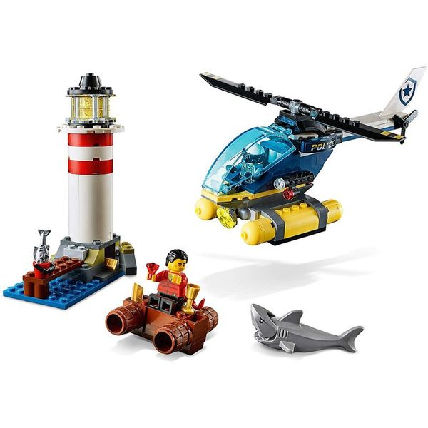 Bộ lắp ghép mô hình Lego 60274 Trực Thăng Bắt Cướp Hải Đăng