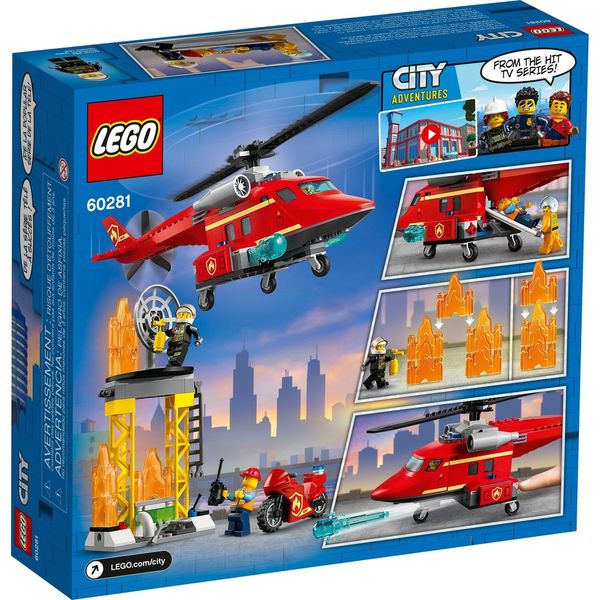Đồ chơi xếp hình Lego city 60281 Trực Thăng Cứu Hỏa