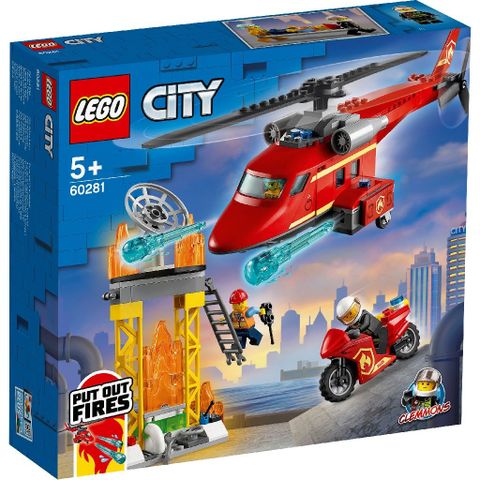  Đồ chơi xếp hình Lego city 60281 Trực Thăng Cứu Hỏa 