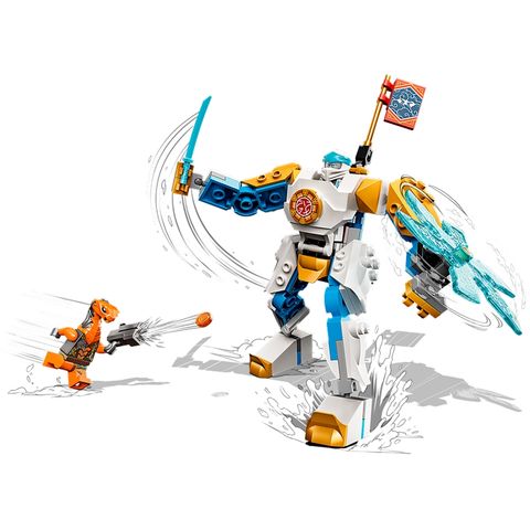  Robot Lắp Ghép Lego Ninjago 71761 Zane’s Power Up Mech Evo 95 Mảnh 