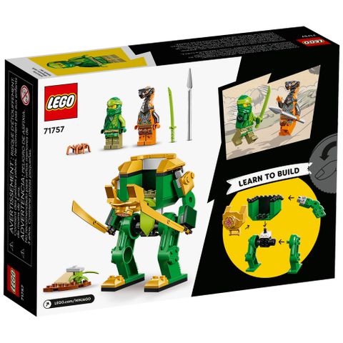  Lắp ghép Lego Ninjago 71757 Lloyd's Ninja Mech 57 Miếng 