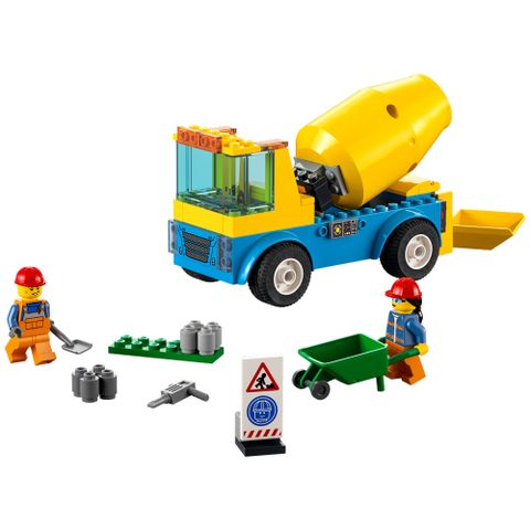  Lego City 60325 Xe Tải Cement Mixer Truck 85 Mảnh 