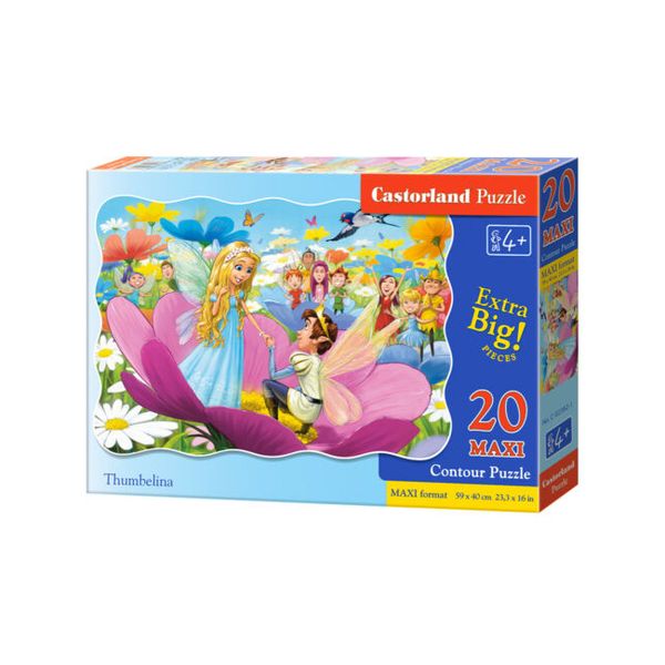Puzzle Công Chúa CASTORLAND Thumbelina 20 miếng Maxi C-02382