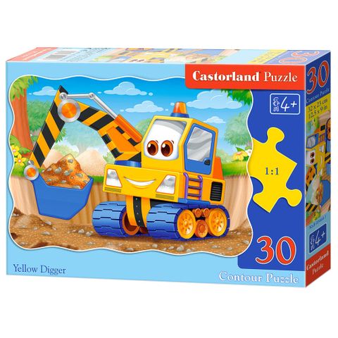  Đồ chơi Xếp hình Puzzle Chủ đề Yellow Digger 30 mảnh Castorland B034641 