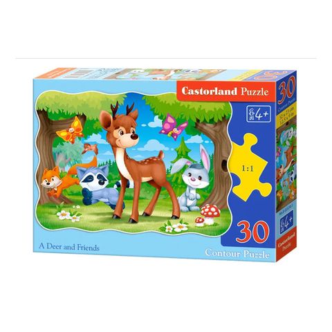  Xếp hình puzzle Nai con bé nhỏ và những người bạn 30 mảnh CASTORLAND B-03570 